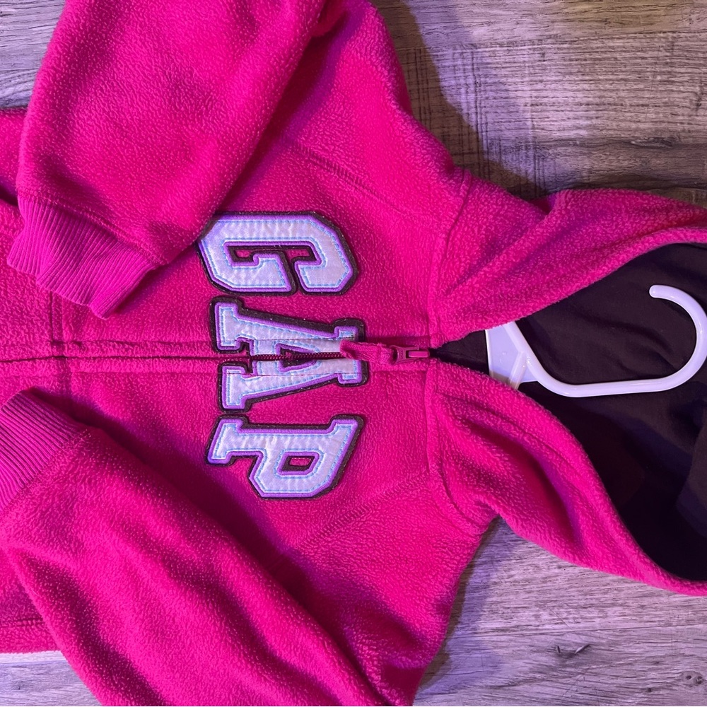 GAP Kids Vibrant Pink Zip-Up Hoodie